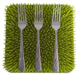 Oneida TUSCANY Dinner Forks Lot 3 AA-16 Swirl Scrolls Waves Stainless Flatware